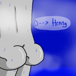  2011 animated babinani back_angle equius_zahhak fullres jaggy_lines nudity solo sweat text word_balloon 