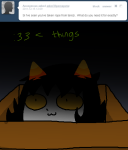  2012 ask babinani emoticon fullres headshot jaggy_lines nepeta_leijon no_hat solo text 