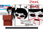  2026 candy_timeline circus_break decapitation fullres helltier homestuck:_beyond_canon image_manipulation jaggy_lines jane_crocker lgbt_pride meme mspandrew robot text vriska_serket word_balloon wut 