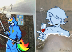  1s_th1s_you 2026 alcohol animals bathtub blush bro carrying chibi clouds cocktail_glass cosplay crossover facial_hair fullres heart iamanpy image_manipulation kigurumi lightning mom music_note my_little_pony nudity profile sitting skulls stars starter_outfit sweat unbreakable_katana 