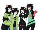  2013 alternate_hair blackoutballad dancestors fullres latula_pyrope leijons meulin_leijon nepeta_leijon no_hat pyropes starter_outfit terezi_pyrope 