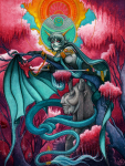  2012 ancestors dragon_cane fashion fullres marquise_spinneret_mindfang mementomoryo mythologystuck no_glasses noose pencil scalemates solo terezi_pyrope trees watercolor zodiac_symbol 