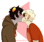  aspect_hoodie beten0ire blood_aspect body_modification dave_strider freckles karkat_vantas red_knight_district redrom shipping time_aspect 