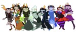  2024 all_kids alpha_kids animal_ears animals artificial_limb beta_kids betty_crocker blood blush body_modification casual dave_strider dirk_strider fashion formal fullres gun jade_harley jake_english jane_crocker john_egbert midair no_glasses obscenicon psionics reminders rose_lalonde roxy_lalonde scars thumbs_up trollified twin_m9_berettas 