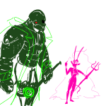 2017 ancestors cairo_overcoat fullres golden_cuestaff her_imperious_condescension imperial_trident jaggy_lines lineart lord_english sketch starter_outfit steelcorridor the_finger