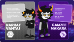 2019 alternia arms_crossed fullres gamzee_makara hive hivesprite karkat_vantas night saeronovace starter_outfit text troll_call zodiac_symbol
