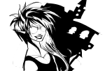  2026 body_modification casual fullres grayscale headshot hive jaggy_lines lineart monochrome sketch solo sweatyhooves vriska's_hive vriska_serket 