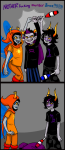  2011 blood deuce_clubs eridan_ampora fullres gamzee_makara godtier light_aspect scars sober_gamzee starter_outfit text thief three_assholes vriska_serket whitekitestrings 