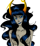 2011 fullres headshot no_glasses no_shirt nsfw_source nudity pride solo transparent vriska_serket