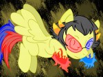  crossover cybrspyke midair my_little_pony ponies ponified psionics sollux_captor solo 