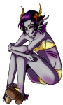  2011 crossdressing eridan_ampora fashion fullres gills pride sitting smiling_eridan solo transparent 