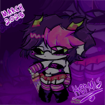  2025 beverage blush crossdressing crying eridan_ampora faygo fullres grubscars image_manipulation march_eridan solo teacookiesandpeace text zodiac_symbol 
