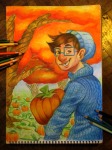  autumn john_egbert nannajane pencil pumpkin solo spookysource trees 