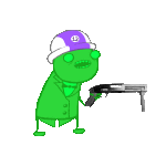 2016 animated eggs felt flash_asset fullres gun jaggy_lines poinko solo sprite_mode transparent weapon