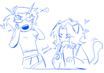  2026 animals blackoutbruh blush dead diabetes emoticon fullres heart monochrome nepeta_leijon no_hat redrom scratch_and_sniff shipping sketch starter_outfit terezi_pyrope text 