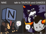 2012 9vs9 animated computer fullres gamzee_makara starter_outfit sweat tavros_nitram text word_balloon zodiac_symbol