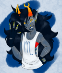 2018 allyebrianneart animal_ears body_modification fairy_dress fullres grubscars no_glasses scars solo vriska_serket