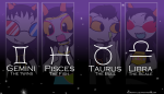 2011 chalk feferi_peixes fullres jaggy_lines rinny sollux_captor stars starter_outfit tavros_nitram terezi_pyrope text zodiac_symbol