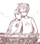  dave_strider diabetes grayscale hammertime head_on_shoulder instrument john_egbert music_note nymphicus piano redrom shipping 