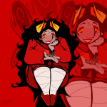 2025 2spooky aradia_megido carrying fullres godtier jaggy_lines maid obscenicon shipping sitting size_difference sollux_captor starter_outfit time_aspect transtuck