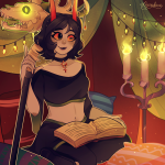  2019 book cover_art crystalrina ellsee_raines fanfic_art fullres sitting skulls starter_outfit vast_error weapon 