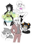  ! 2026 art_dump back_angle blush dave_strider fashion formal fullres headshot heart jade_harley john_egbert karkat_vantas r_ch07 roxy_lalonde stars starter_outfit sweat word_balloon 