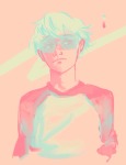  dave_strider headshot limited_palette o-m-zee red_baseball_tee request solo 