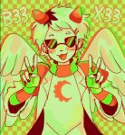  2026 blush body_modification ceriisu davepetasprite^2 emoticon fullres solo sprite starter_outfit text 