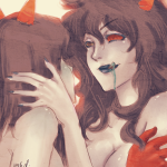  2011 ancestors blackrom blinded_mindfang blindfang blood dusking fullres headshot marquise_spinneret_mindfang neophyte_redglare no_glasses no_hat no_shirt shipping 