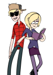  arm_in_arm book codpiecequeen crossover dave_strider gravity_falls rose_lalonde siblings:daverose 