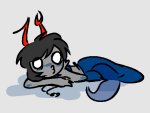  2024 aranea_serket araneadillydally blush dancestors dream_ghost fullres lying merfolk no_glasses solo sufferer_necklace 