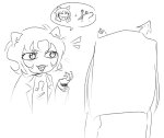 2025 equius_zahhak freckles fullres grayscale headshot hhh24338489 nepeta_leijon no_hat sketch starter_outfit word_balloon