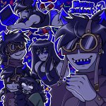  2024 art_dump bad_quality beverage blush computer dancestors diamond equius_zahhak fullres horuss_zahhak hug meowrails_2:_the_meowrailing meulin_leijon palerom shipping skyzahhak starter_outfit sweat text zahhaks 