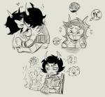  2023 ? ancestors art_dump blush diamond fullres heart immaculate_perception kiss neophyte_redglare palerom redrom shipping starter_outfit the_disciple the_dolorosa thought_balloon voidlace word_balloon zodiac_symbol 