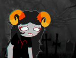  2025 aradia_megido dead_aradia fullres image_manipulation inknautilus jaggy_lines solo starter_outfit 