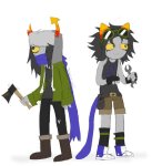2025 axe bad_quality bloodswap equius_zahhak fullres hat mask nepeta_leijon no_glasses no_hat sanestartistt weapon