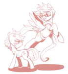  2013 breath_aspect crossover fullres godtier heir jin-nyeh john_egbert karkat_vantas monochrome my_little_pony ponified zodiac_symbol 