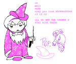  2026 chickdinners cosplay fullres hat jaggy_lines rose_lalonde solo text wand wizard_hat 