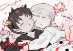 2024 blush clubs dave_strider fullres heart karkat_vantas lying no_glasses ohmynyah pajamas red_knight_district redrom shipping sleeping spade text