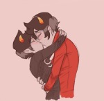 2012 ancest blush broken_source dancestors fullres_export_attempted hug kankri_vantas karkat_vantas kiss redrom shipping starter_outfit syntheticcangel vantases