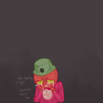 2012 au clover clover_with_a_mouth crying felt fullres sadstuck solo starter_outfit text tricotee