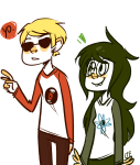  dave_strider jade_harley ltf red_baseball_tee request starter_outfit word_balloon 