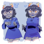  ! 2021 ? aranea_serket blush dancestors fullres solo starter_outfit sufferer_necklace text weiichine 