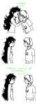 blush comic highlight_color invalidgriffin jade_harley licking rose_lalonde starter_outfit word_balloon 