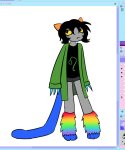  2026 action_claws art_program_in_frame burgeriguess fashion fullres nepeta_leijon no_hat solo starter_outfit weapon 