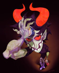  2021 beverage faygo fullres gamzee_makara high_angle musclestuck scars sober_gamzee solo starter_outfit stupid.dog 
