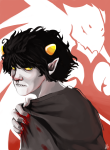  2012 back_angle blood crabdad fullres karkat_vantas littlemeesh lusus starter_outfit 