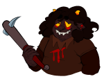  2017 bard blood_aspect bloodswap body_modification chubstuck doggirlsondrugs fullres gamzee_makara godtier jaggy_lines solo transparent 