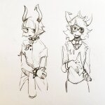 2019 classicteacup daraya_jonjet fullres grayscale hiveswap knife lynera_skalbi pencil sketch starter_outfit weapon