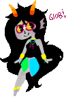 animated barefoot bitch-tier deleted_source feferi_peixes solo starter_outfit text transparent